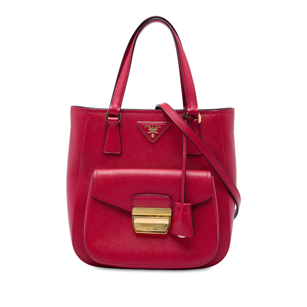 Pre-Loved Prada Saffiano Lux Metropolis Tote